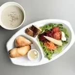 季節のポタージュとサラダプレート（仙六屋）