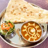 バターチキンカレー プレーンナンセット(butter chicken/plane nanset)（Royal Curry House）