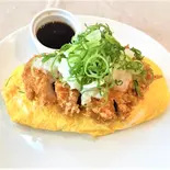 和風おろしとんかつオムライス（洋食 夢たまご）