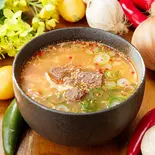 ミニカルビスープ（本気のハラミ丼＆カルビ丼 焼肉じゅじゅ庵 京橋店）