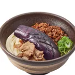 牛肉と肉味噌ナスのぶっかけうどん(並)（讃岐製麺 東淀川大桐店）
