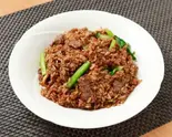 牛肉チャーハン（開口笑）