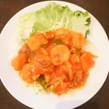 エビチリ(天鴻餃子房 新川店)