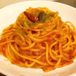 ナスとベーコンのトマトソース（パスタ＆どんぶりアンソレイユ）