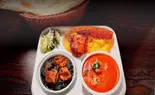 2 curry nan BBQ set/2種類のカレーとBBQセット（エベレストキッチン 川崎榎町店）