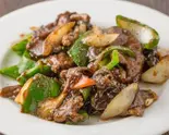 レバーの黒胡椒炒め Stir Fried Pork Liver with Black Pepper(中華料理 成都 高円寺本店)