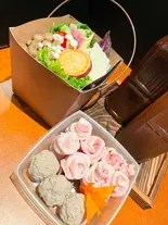 火鍋一人前セット(旨辛麻辣スープ)（ファイヤーホール4000 虎ノ門店）