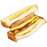 ハムチーズトーストハーフ（ジョンノ屋台村＆ネネチキン 新宿御苑店）