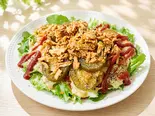 タコライス(豚ばら・チーズ・トマトソース・葉物野菜・ハラペーニョ・フライドオニオンなど)（風邪・胃腸炎の回復に お粥小屋 健康お粥専門店）