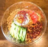 ピリ辛汁なし担々麺&半チャーハンセット(中華料理 嘉楽飯店 荻窪店)