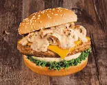 マッシュチーズバーガー ポルチーニクリームソース（フレッシュネスバーガー トレアージュ白旗店）