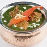 ほうれん草チキンカレー セット【Sag Chicken Curry Set】（グラス 月島店）
