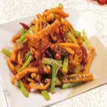 台湾風イカのカラ炒め 台湾干煽魚（台湾料理 金彩）