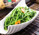 【一品人気No.2】空心菜 空心菜のニンニク炒め（ビャンビャン麺 朋友）