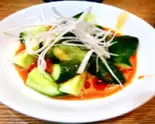 ピリ辛塩漬けキュウリ~特製辛ダレオイル和え~(中華 味一)