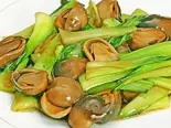 フクロ茸と青梗菜の炒め-草菇青梗菜（大福源）