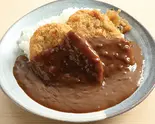 F-1118】メンチカツ(2ヶ)カレー（とんかつの和吉 岡山駅前店）