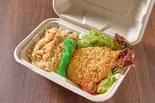 大分地鶏の鶏めしとアジフライ（Magocy.[ガレットとクレープ＆鶏めしのお弁当]）