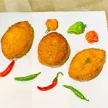 辛さの食べ比べカレーパン(うさぎ)