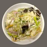 皿うどん Crispy Noodles with Thick Seafood & Vegetable Sauce(中国料理 みんらく)