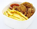 フライドポテト(R)＆唐揚げ【4個】セット French fries ＆ fried chicken [4 pieces] set（【ごはん特盛まで無料】NYジャークチキン ステーキBOX 新宿歌舞伎町店）