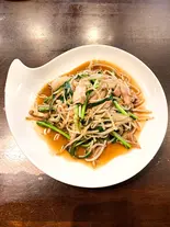 ニラモヤシ炒め（麺屋 天風）