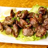 鶏の砂肝黑胡椒焼き（福餃子）