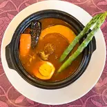 【ナンorライス】ポークとやさいのスープカレー(Pork＆vegetable soup curry set)（インドレストラン＆バー ラナ 大阪公立大学前店）