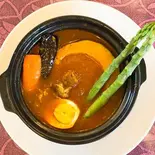 【ナンorライス】ポークとやさいのスープカレー(Pork＆vegetable soup curry set)（Royal Curry House）