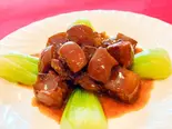 毛式紅焼肉(皮付豚バラうま煮)（中国料理 竹園 百年橋店）