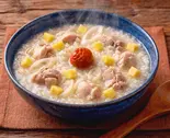 たっぷり生姜！たっぷり肉粥(ねぎ・生姜入) 梅干付（風邪・胃腸炎の回復に お粥小屋 健康お粥専門店）