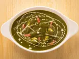 ほうれん草プラウン/Sag Prawn（インドダイニング＆バー ナマステ）
