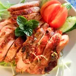 鶏肉のライムリーフ焼き ごはん スープ付き（チャオエムカフェ）