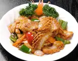 牛ハチノスの辛口炒め(辣炒牛肚)（逸品火鍋 四季海岸）