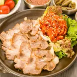 ジューシーポッサム2人前+野菜セット(韓国カフェダイニング HANOK)