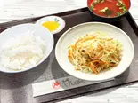 パパイヤイリチーセット Stir-Fried Green Papaya Set（沖縄料理 やんばる 新宿総本店）
