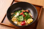 ヤリイカとほうれん草のペペロンすぱ（釜あげスパゲティ すぱじろう 渋谷店）