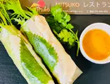 ゴイクオン3本(豚肉と野菜の生春巻き) Gỏi cuốn thịt ba chỉ 3 cuốn（ベトナム料理 MITSUKOレストラン）