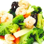 芝海老とブロッコリーの炒め/Orchid Shrimp(中華料理 龍門)