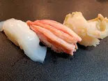 日本海3点盛り合わせ（廻らない寿司 北陸がっぱ）