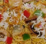 シーフードビリヤニ+ヨーグルトサラダ(Seafood Biriyani+Salad)（SAVOR THE ASIAN TABLE）