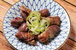 鶏ハツの炭火焼き（まめたい商店 野方店）