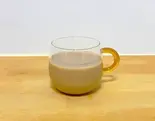 挽きたてホットカフェオレ(しろいパンケーキとみずいろレモネード)