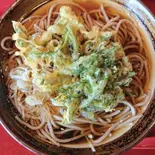 しゅんぎく天そば Soba Noodles with Edible Chrysanthemum Tempura（蕎麦 絃）