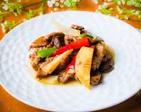 牛肉のオイスターソース炒め（天府苑）