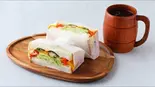 ベジサンドドリンクセット（塗り絵カフェ ＆Green）