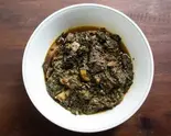 ほうれん草エビカレー Spinach ＆ Prawn Curry（NEW TAJMAHAL EVEREST 塚本店）