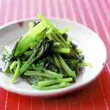 小松菜のニンニク炒め(蒜茸小松菜)（中華料理美山飯店）