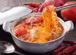 激辛チリトマトシンケッチヌードル Super Spicy Chili Tomato Shingyechi Noodles（ASIAN ANNAPURNA RESTAURANT ＆ BAR）
