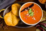 1カレープリセット puri 3 piece 1 curry set（インド料理 ケバブ ＆ ビリヤニ ハウス Indian Restaurant Kebab ＆ Biryani house）